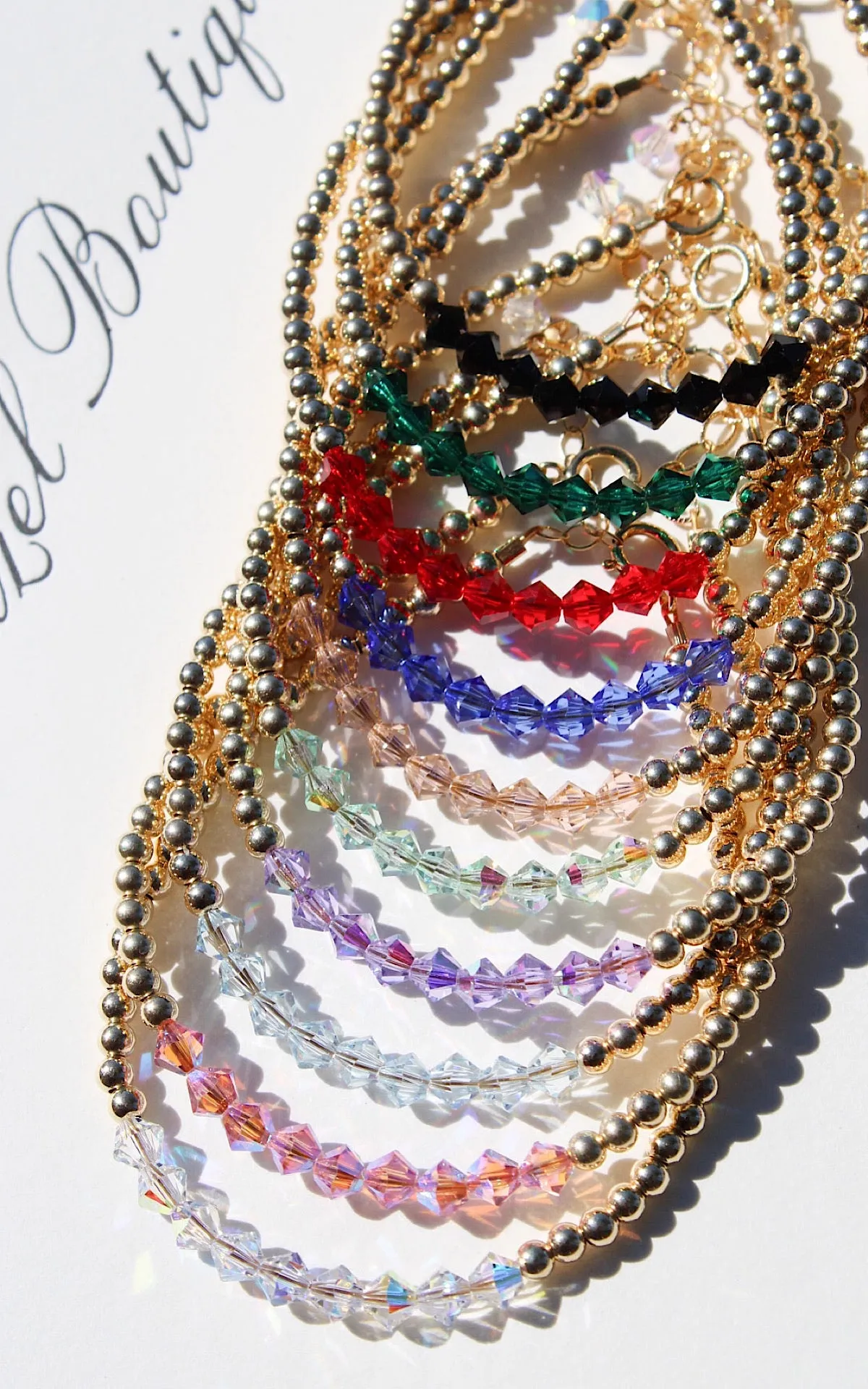 14k Gold-Filled Crystal Bracelet
