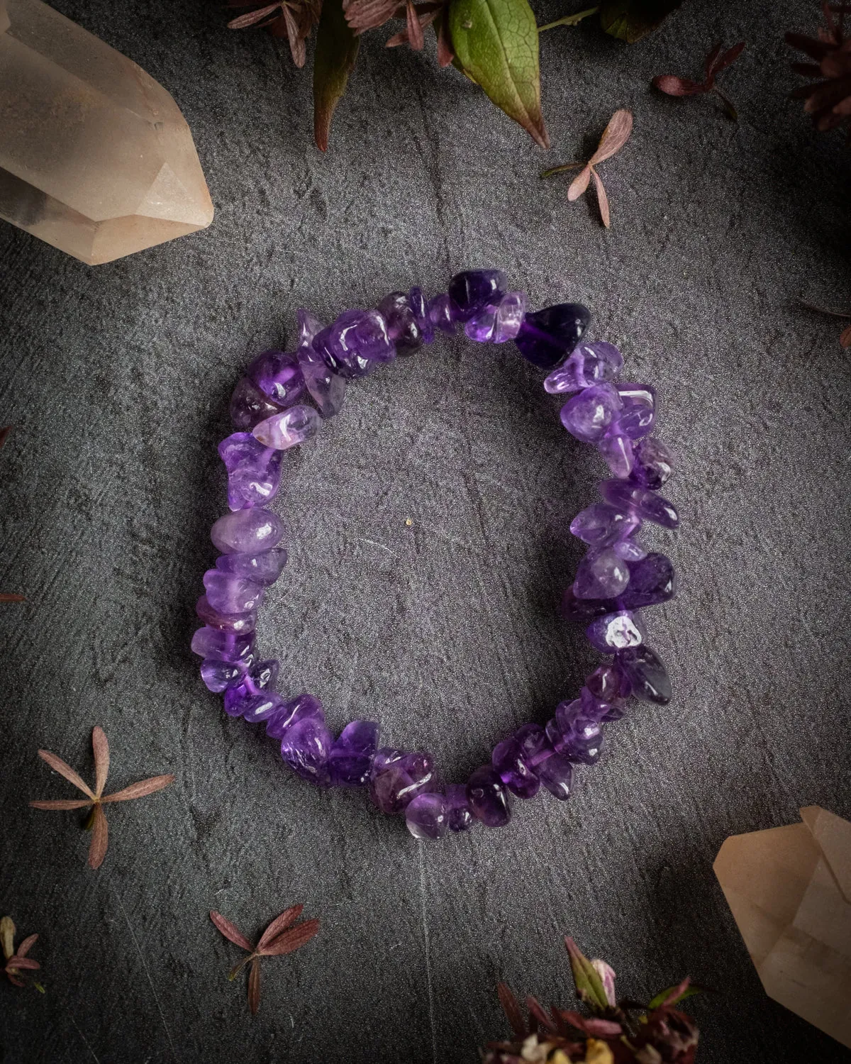 Amethyst Chip Bracelet
