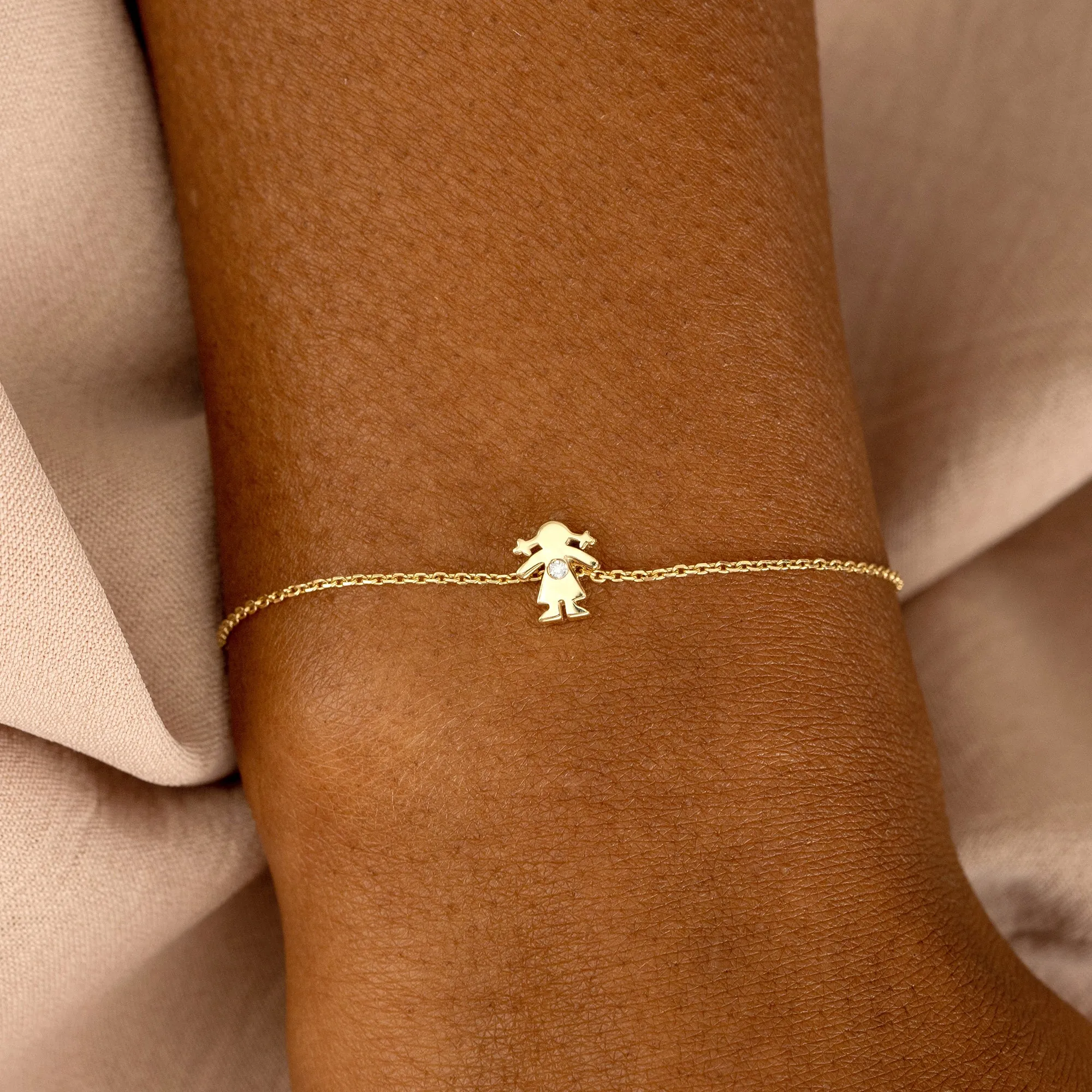 Baby Girl Diamond Bracelet, Greta