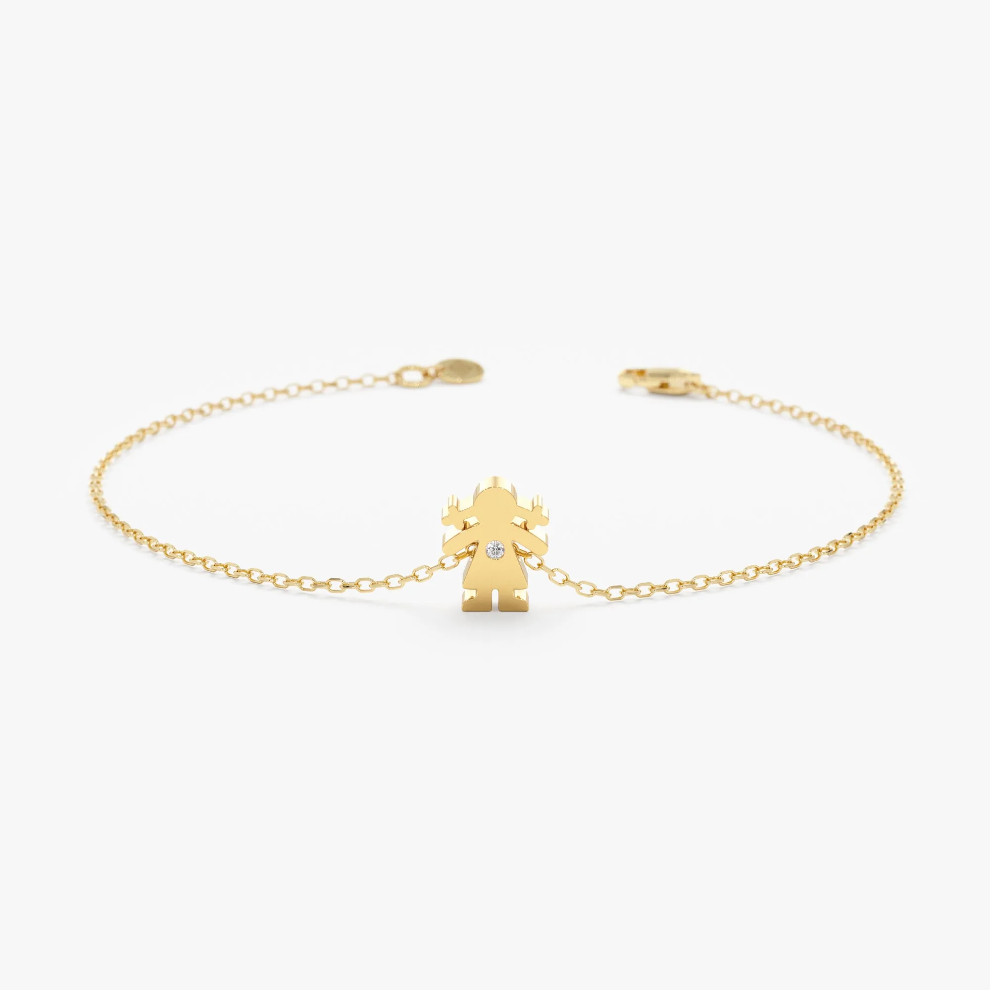 Baby Girl Diamond Bracelet, Greta