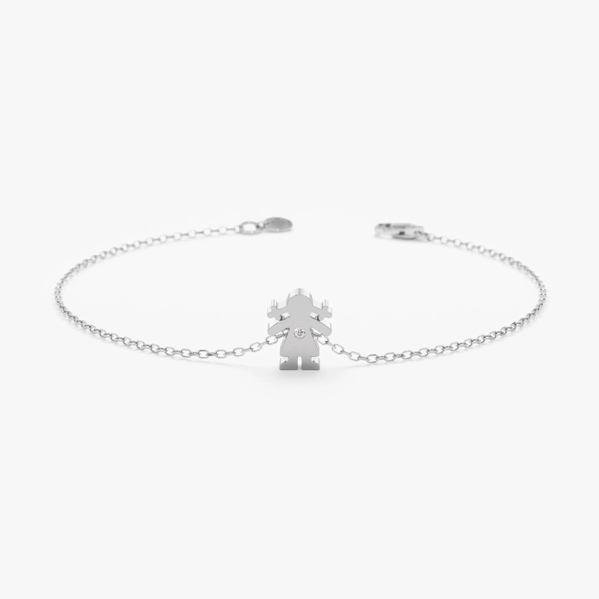 Baby Girl Diamond Bracelet, Greta