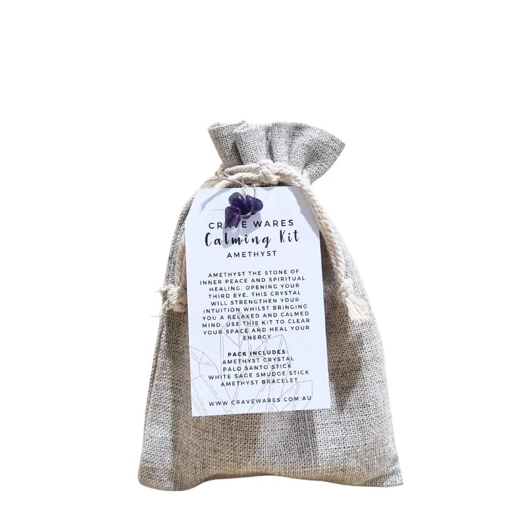 Calming Crystal Kit - Amethyst | The Stone of Peace