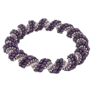 Cellini Spiral Bracelet in Northern Orchid - Exclusive Beadaholique Jewelry Kit