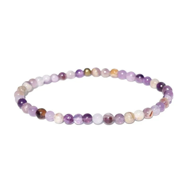 Chevron Amethyst Delicate Bracelet