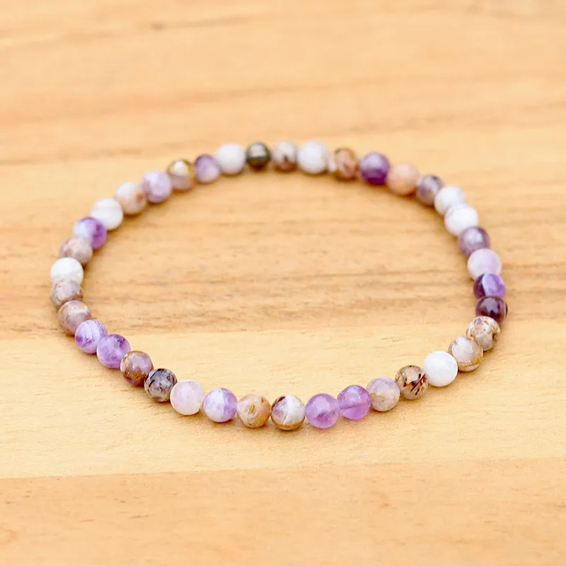 Chevron Amethyst Delicate Bracelet