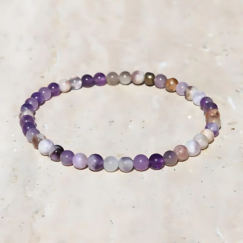Chevron Amethyst Delicate Bracelet