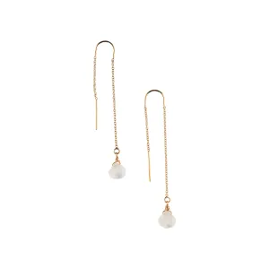 Ear Threaders in Moonstone