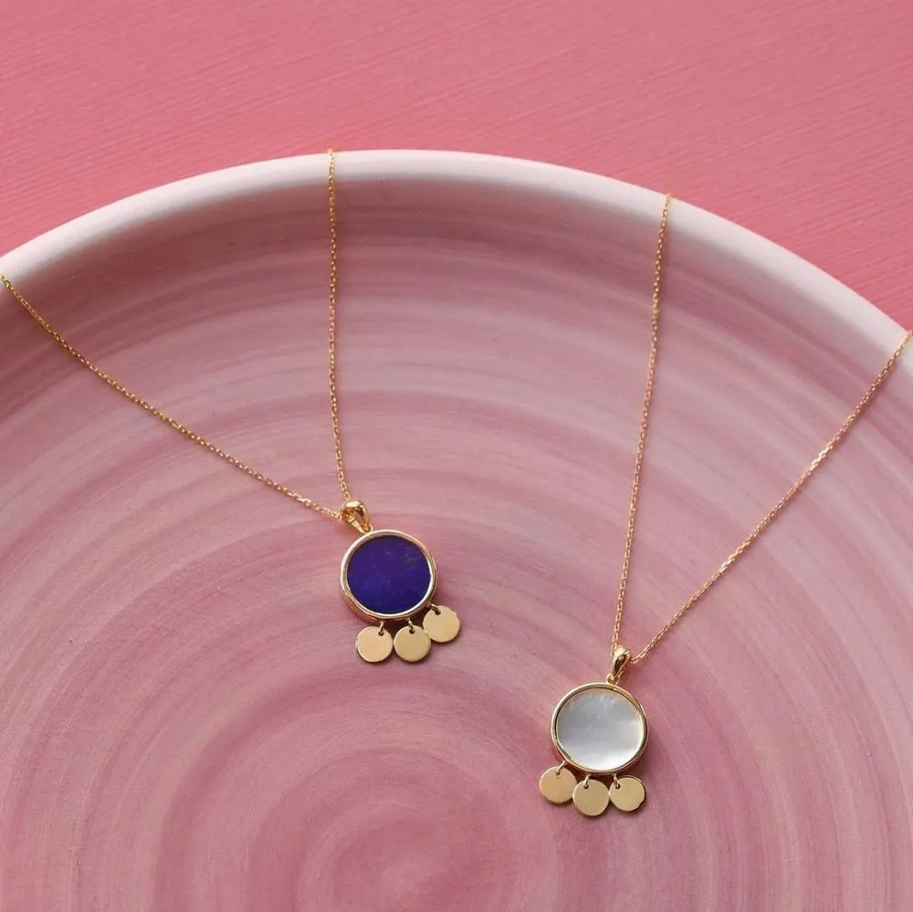 Galera Necklace in Lapis Lazuli