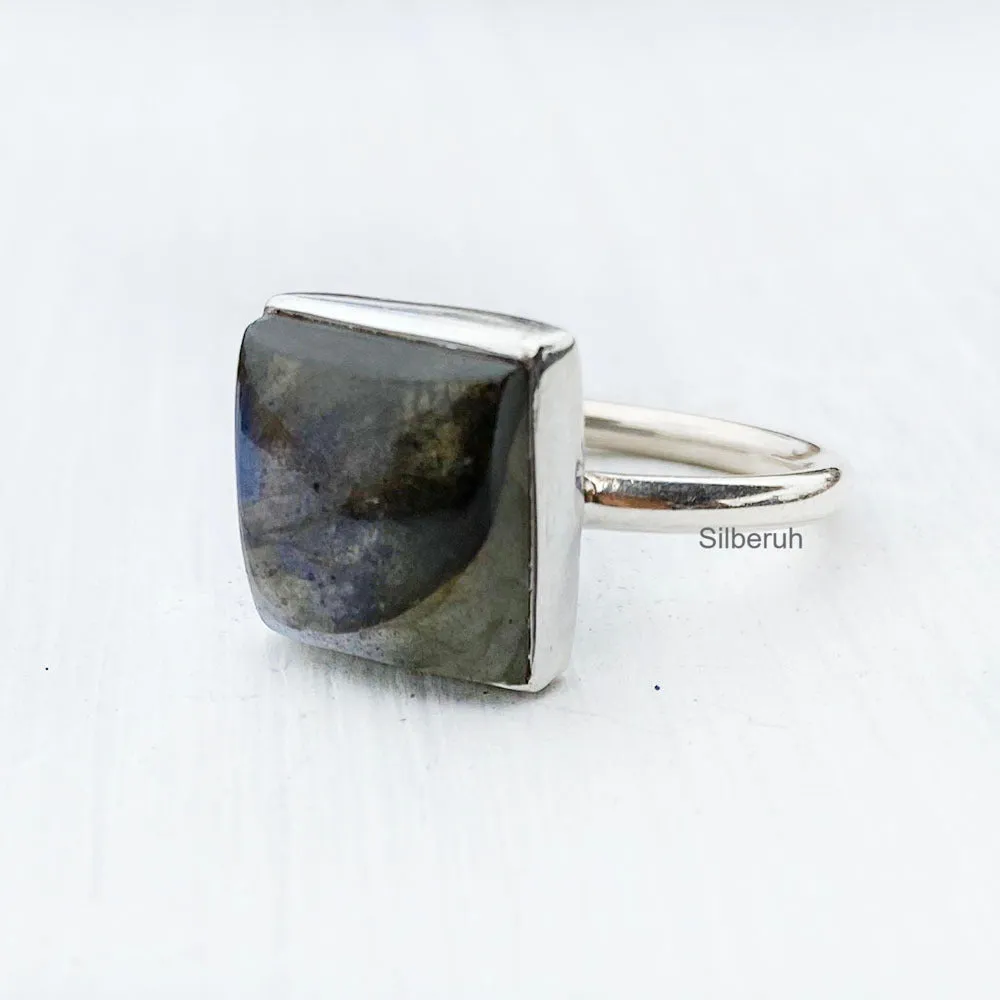 Labradorite Silver Ring