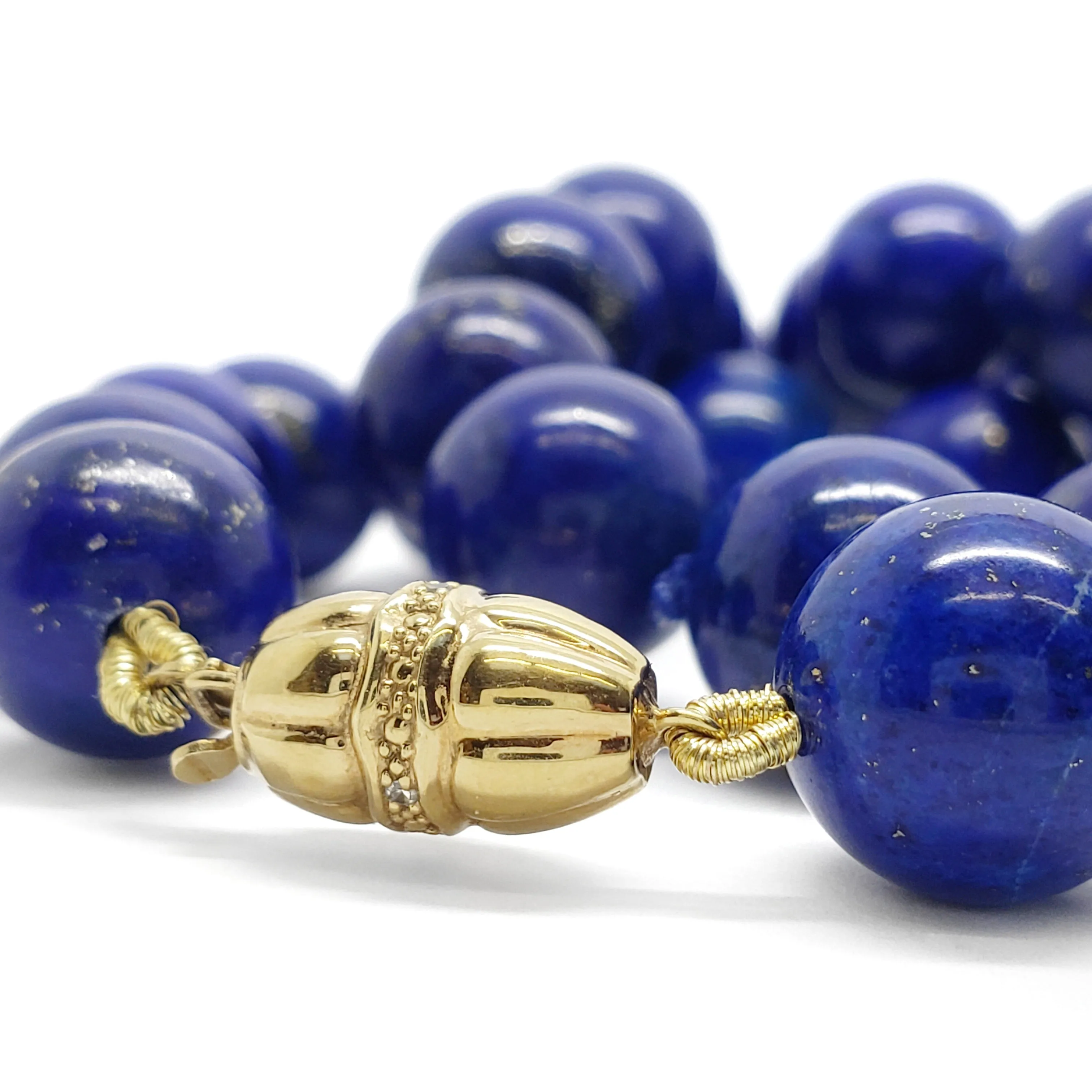 Lapis Bead Necklace