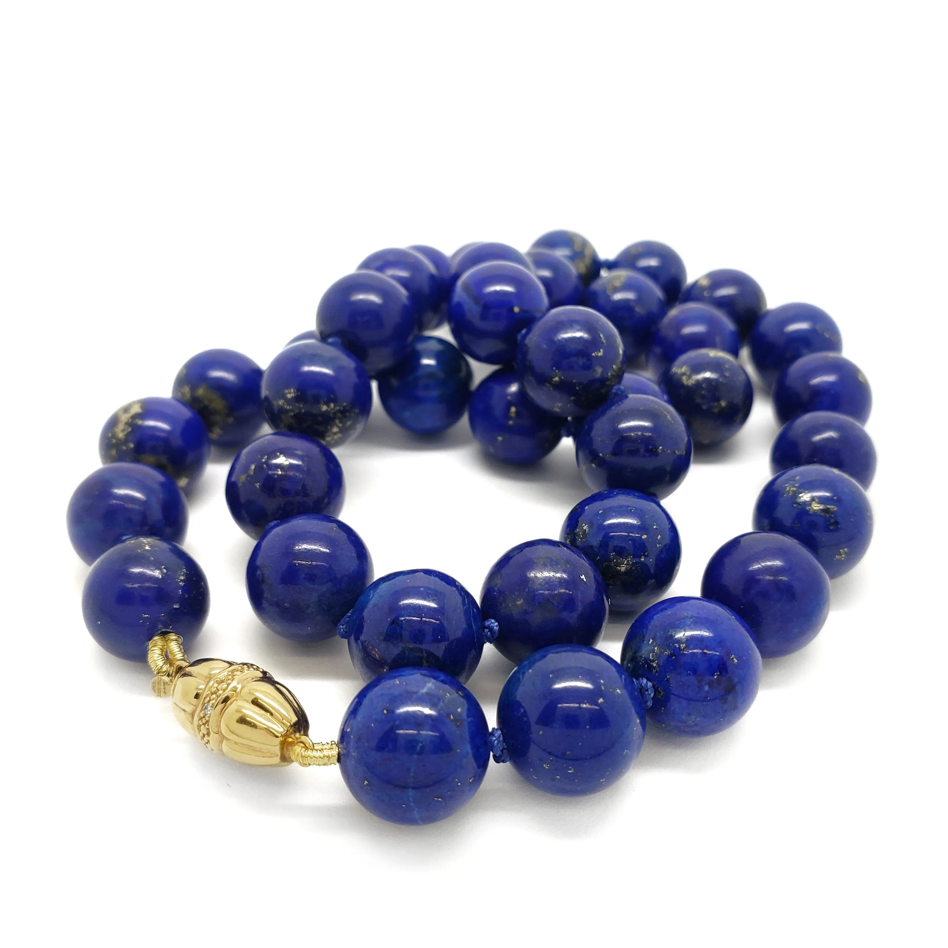 Lapis Bead Necklace
