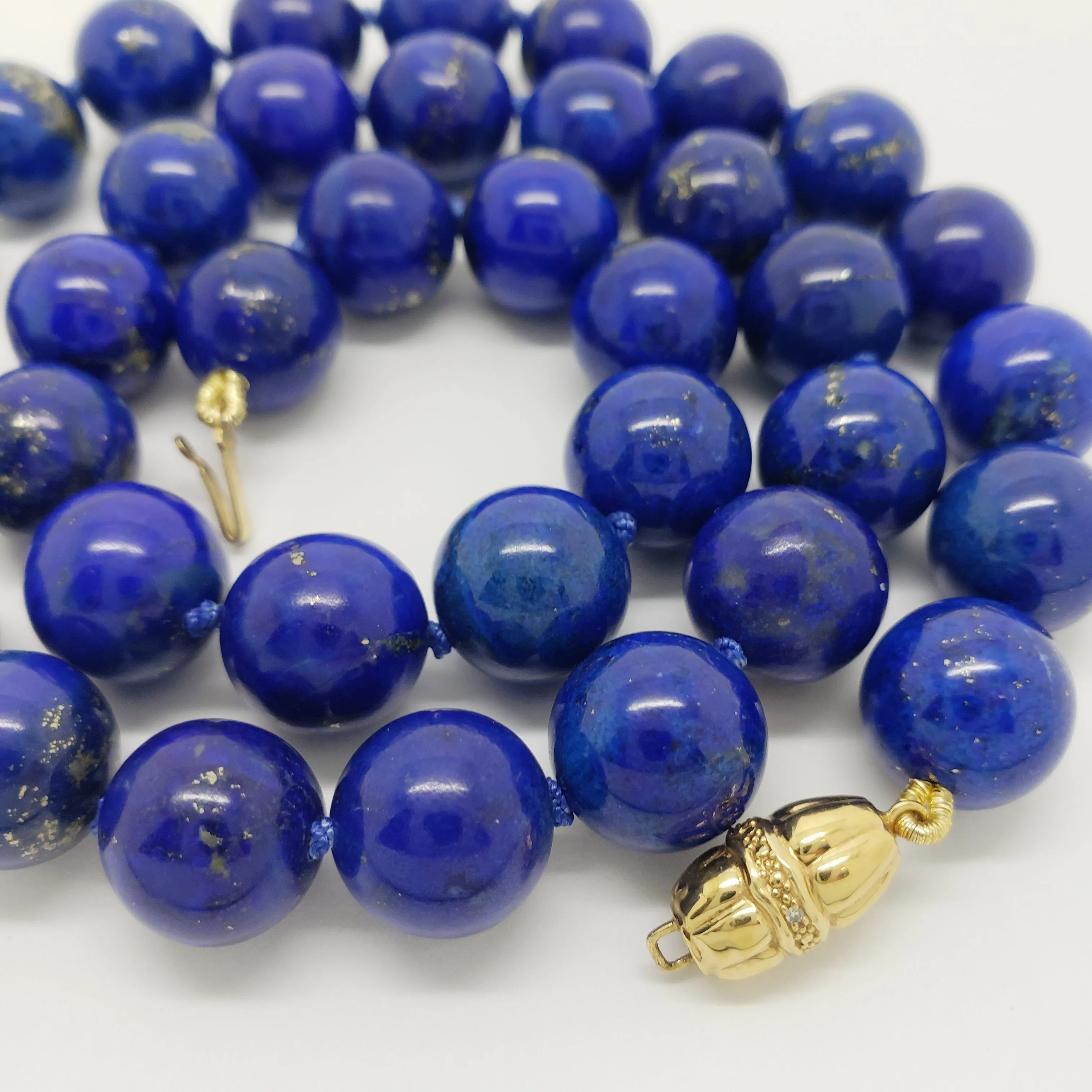 Lapis Bead Necklace
