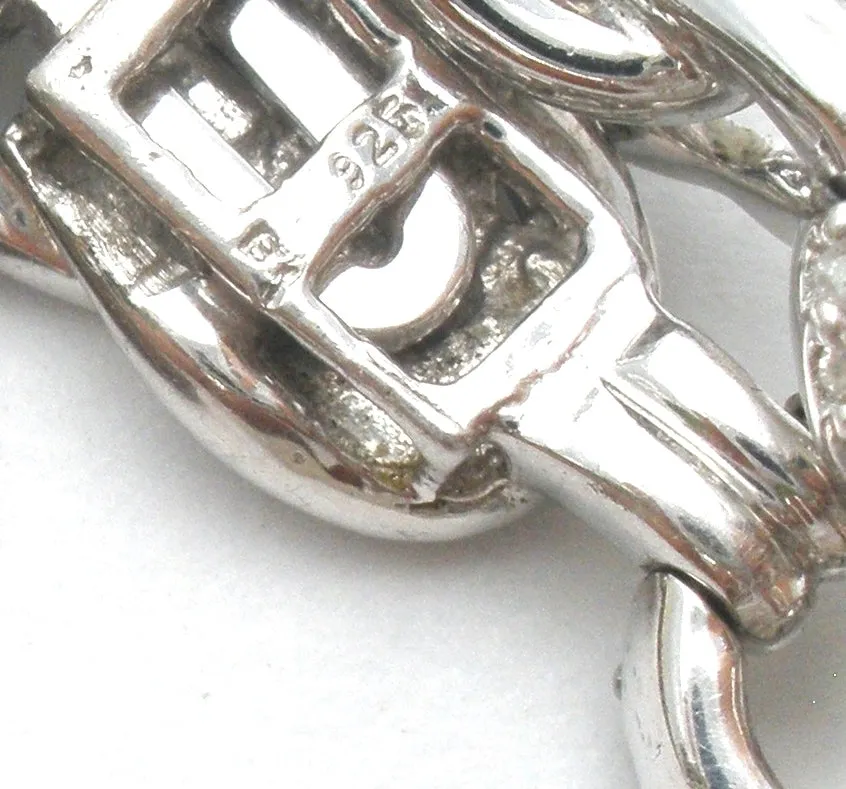 Love Knot Diamond Bracelet Sterling Silver