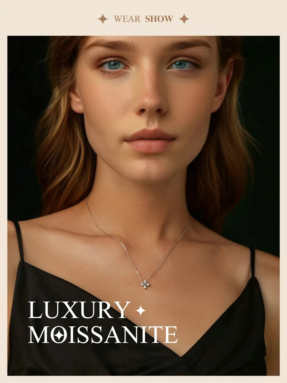 Moissanite Flower Necklace - Hannaca