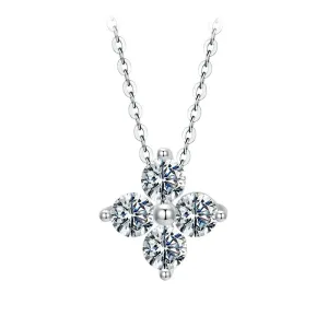 Moissanite Flower Necklace - Hannaca