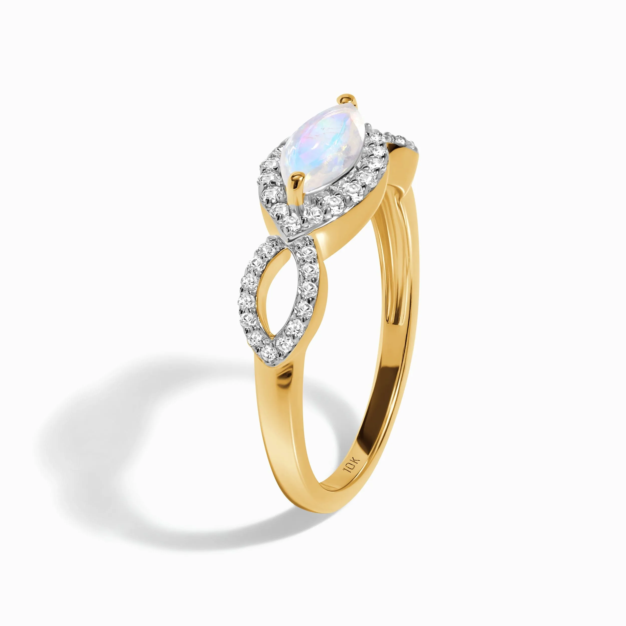 Moonstone Diamond Ring - Harmony