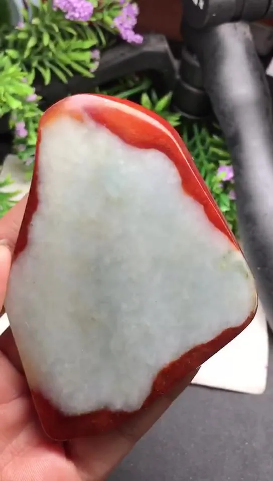 Natural Jade Rough Jadeite Raw (117g,8.0x6.6x1.0cm)-V3367