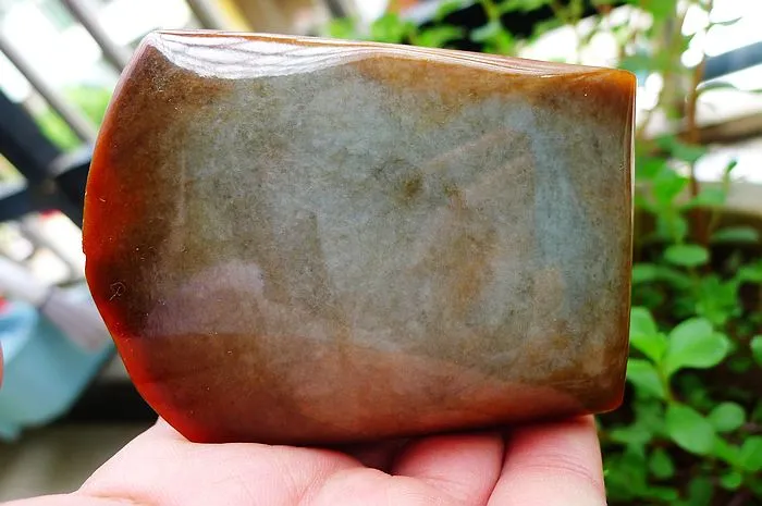 Natural Jade Rough Jadeite Raw (196g,8.2X6.5X1.9cm)