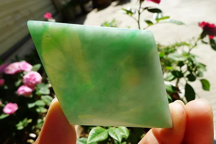 Natural Jade Rough Jadeite Raw (43g,7.6X5.4X0.55cm)