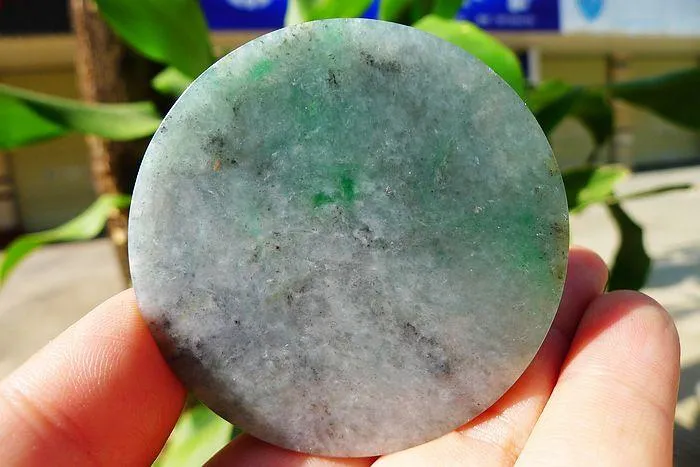 Natural Jade Rough Jadeite Raw (63g,5.6X0.75cm)