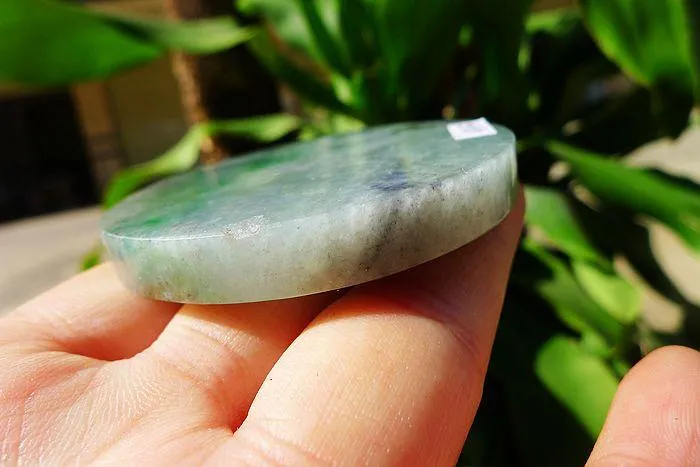 Natural Jade Rough Jadeite Raw (63g,5.6X0.75cm)