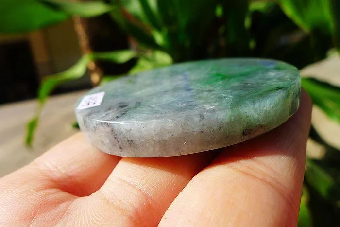 Natural Jade Rough Jadeite Raw (63g,5.6X0.75cm)
