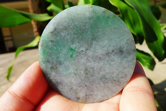 Natural Jade Rough Jadeite Raw (63g,5.6X0.75cm)