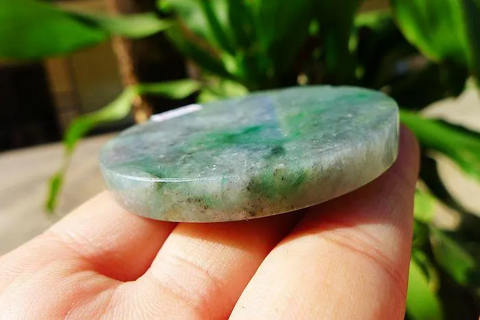 Natural Jade Rough Jadeite Raw (63g,5.6X0.75cm)