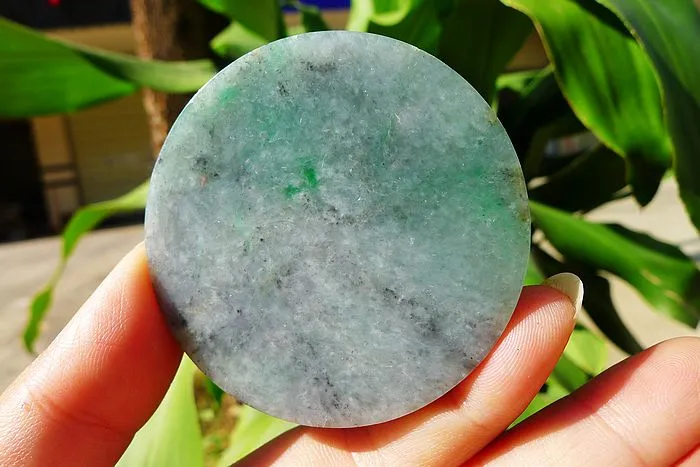 Natural Jade Rough Jadeite Raw (63g,5.6X0.75cm)