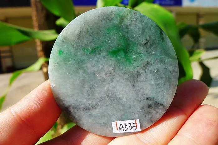 Natural Jade Rough Jadeite Raw (63g,5.6X0.75cm)