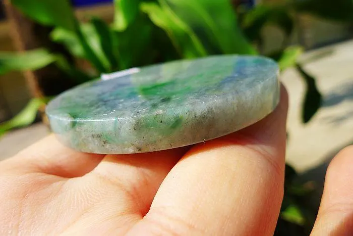 Natural Jade Rough Jadeite Raw (63g,5.6X0.75cm)