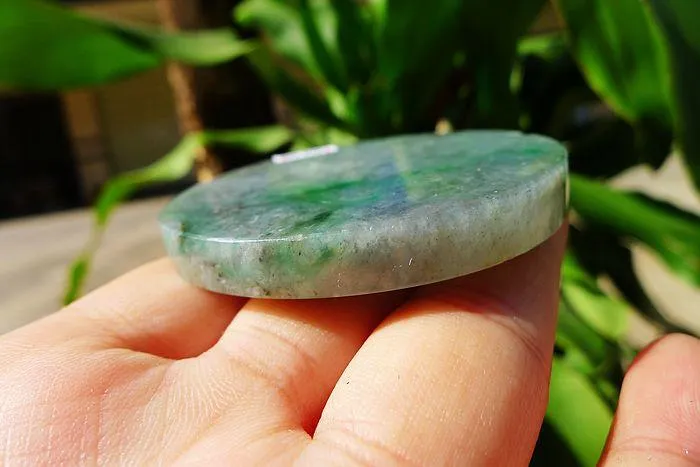 Natural Jade Rough Jadeite Raw (63g,5.6X0.75cm)