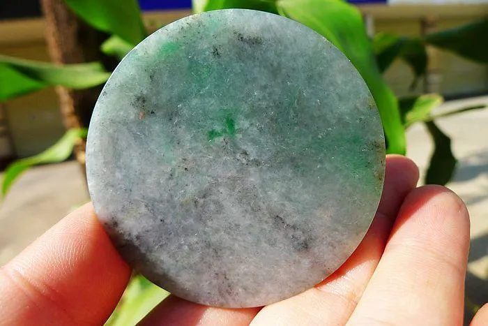 Natural Jade Rough Jadeite Raw (63g,5.6X0.75cm)
