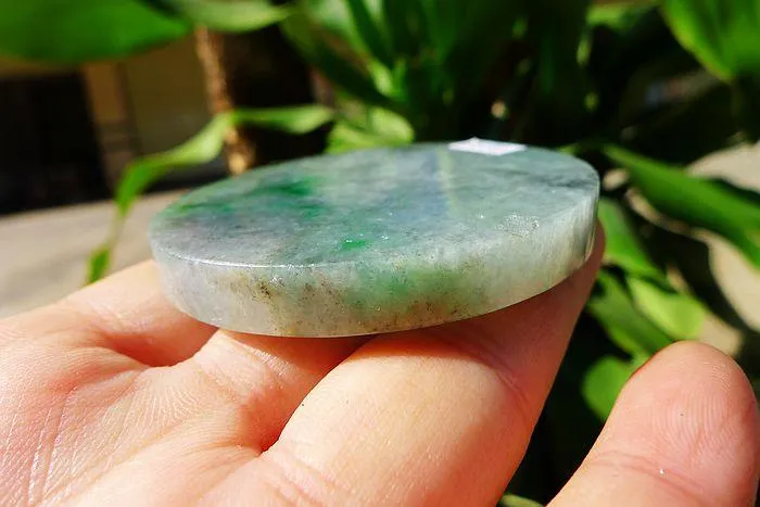 Natural Jade Rough Jadeite Raw (63g,5.6X0.75cm)
