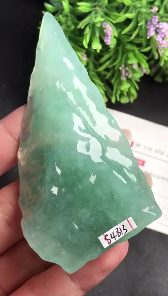 Natural Jade Rough Jadeite Raw (69g,70X40X15.6mm)-S4813