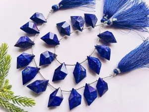 Natural Lapis Lazuli Spindle shape Faceted beads