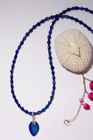 Necklace Australian Opal Neptune Blue