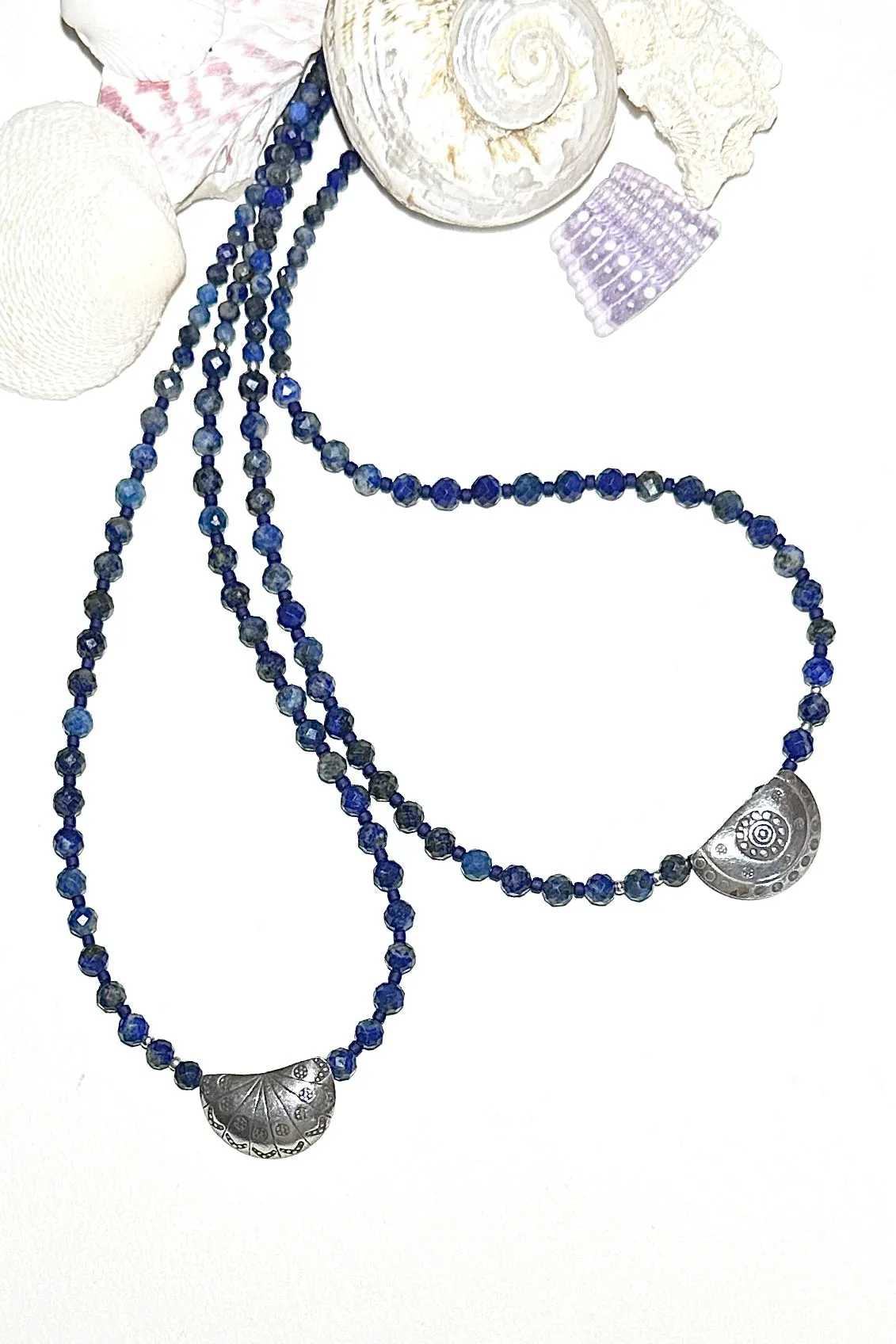 Necklace Lapis Fleur