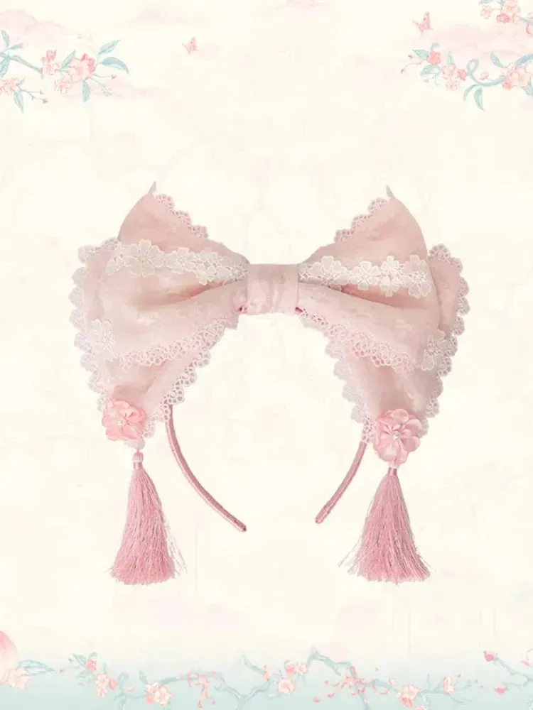 Pink Bowknot Tassel KC