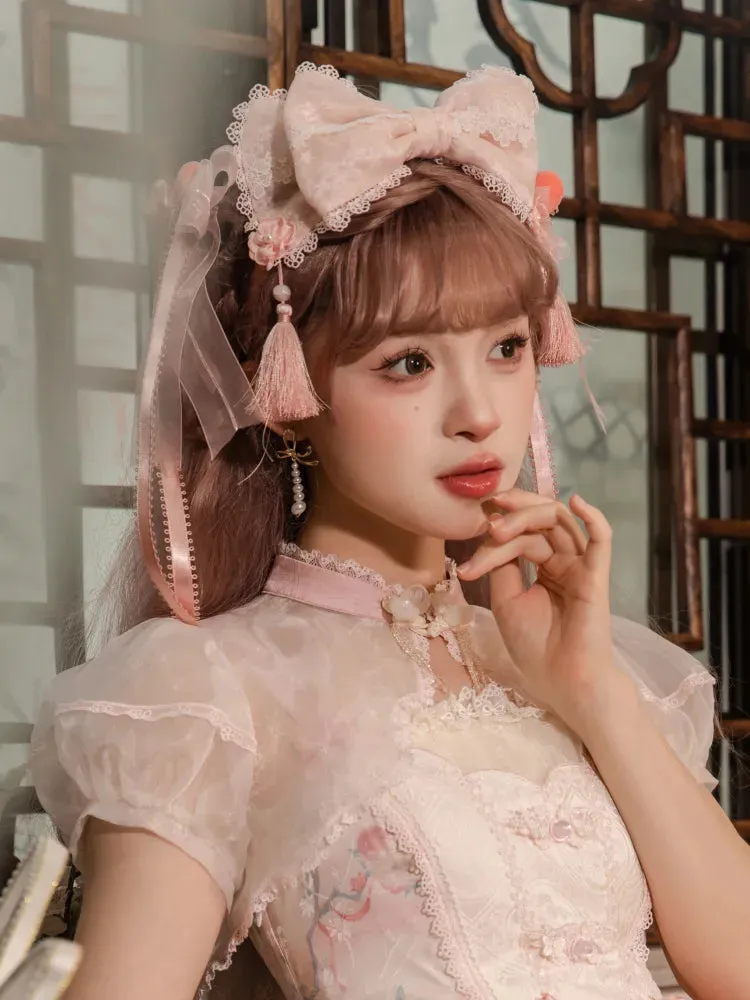Pink Bowknot Tassel KC