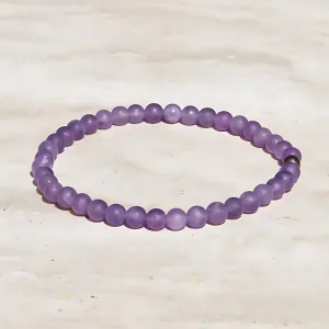 "Healing" Matte Amethyst Delicate Bracelet