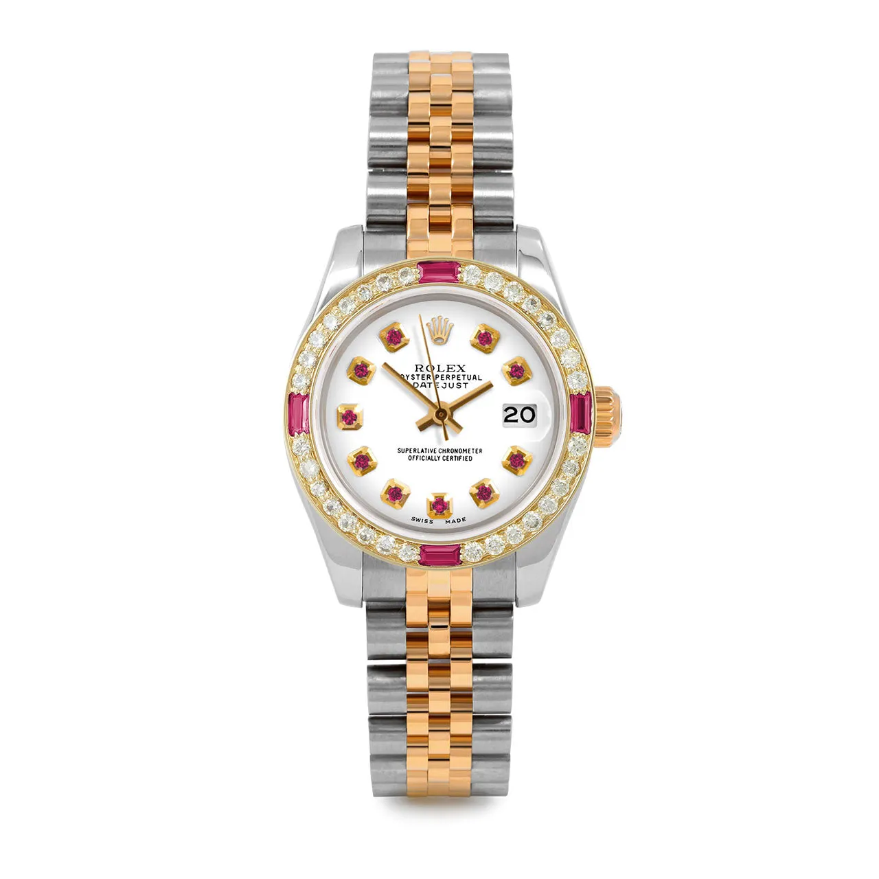 Rolex Datejust 26mm | 179173-WHT-RBY-AM-4RBY-JBL