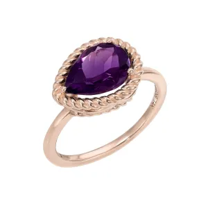 Rope Amethyst Ring