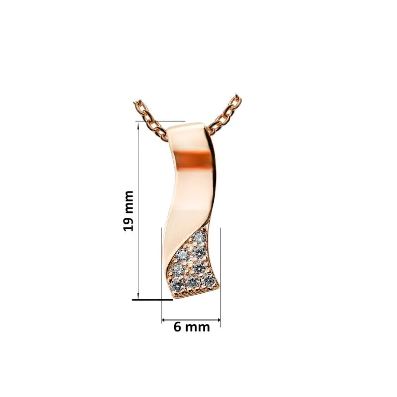Rose Gold Wave of Success Necklace