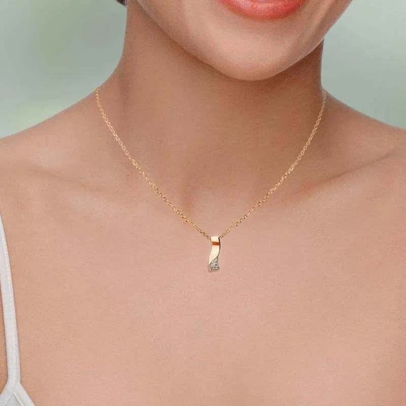Rose Gold Wave of Success Necklace
