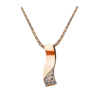 Rose Gold Wave of Success Necklace