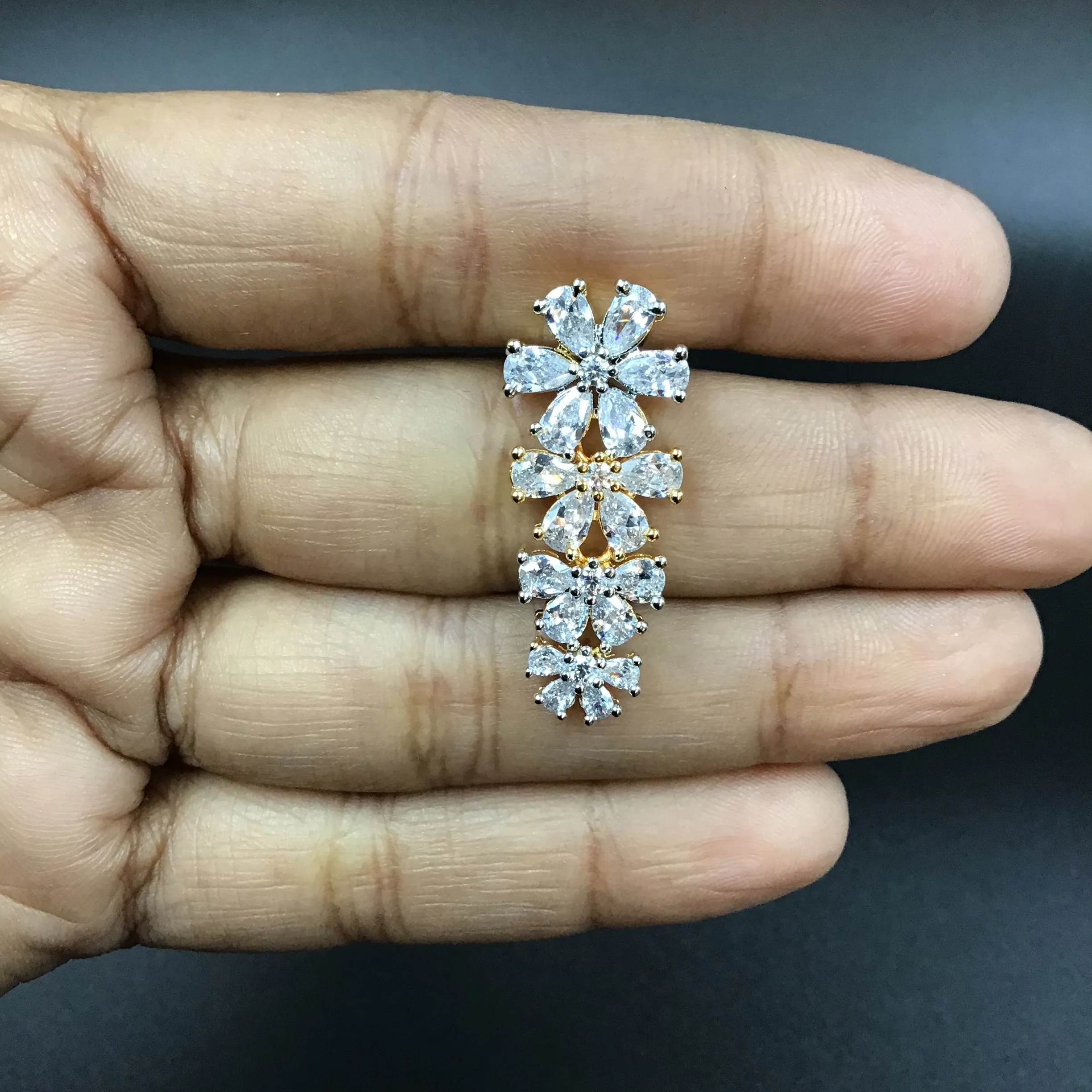 Round Neck Zircon/AD Necklace 3271-08
