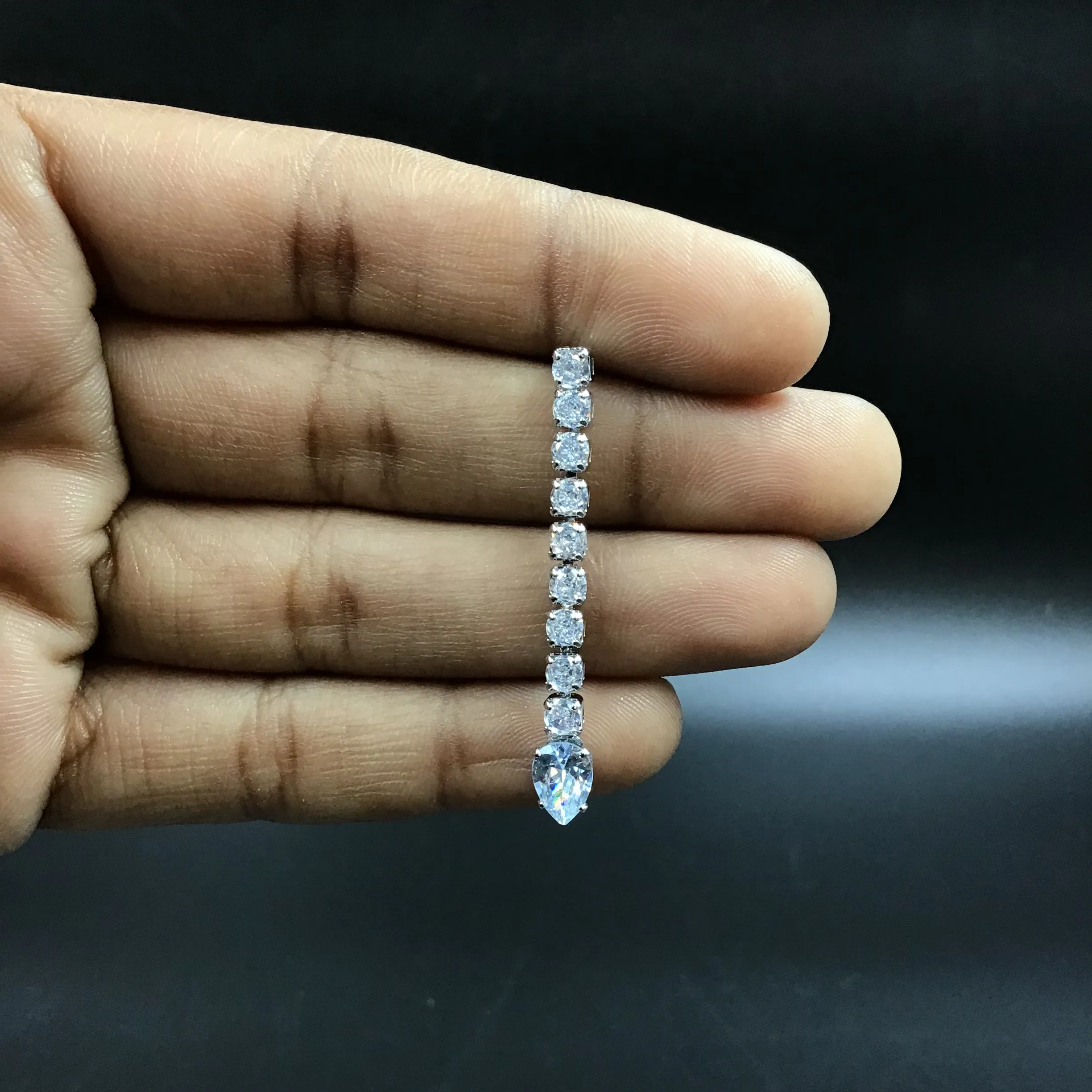 Round Neck Zircon/AD Necklace Set 7170-33
