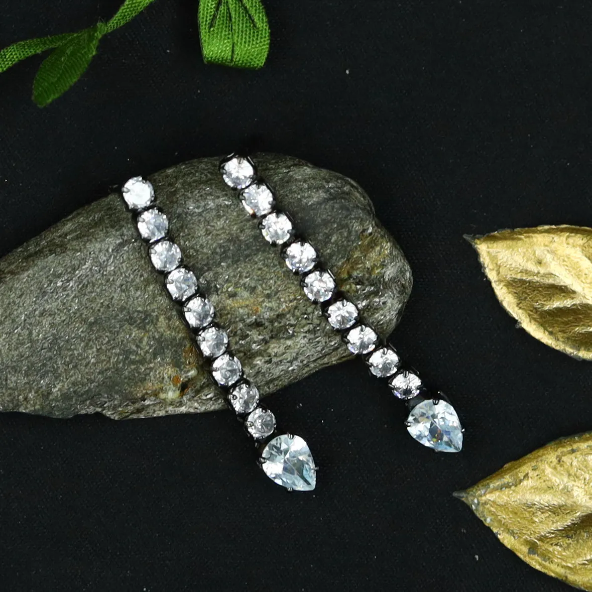 Round Neck Zircon/AD Necklace Set 7170-33