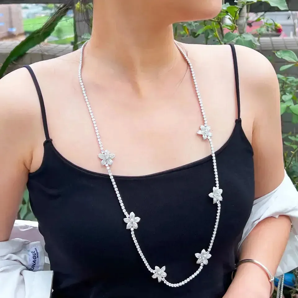 San Remo Long Flower Necklace